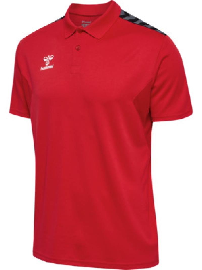 Hummel Hmlauthentic 24 PL Herren Poloshirt rot