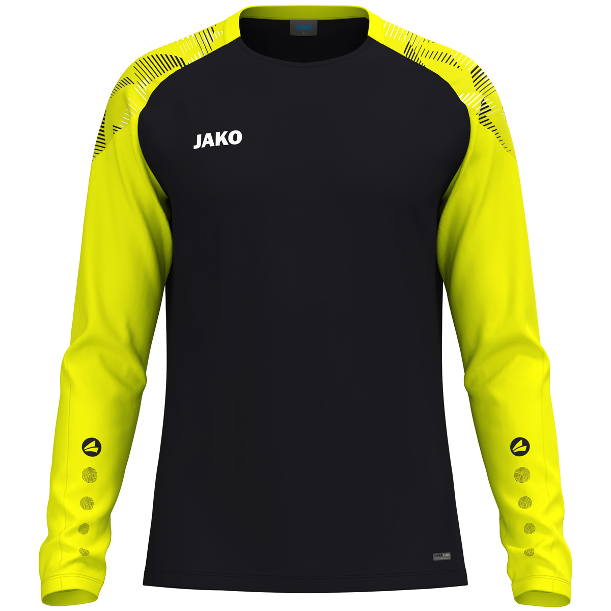 Jako Longsleeve Sonic schwarz/neongelb