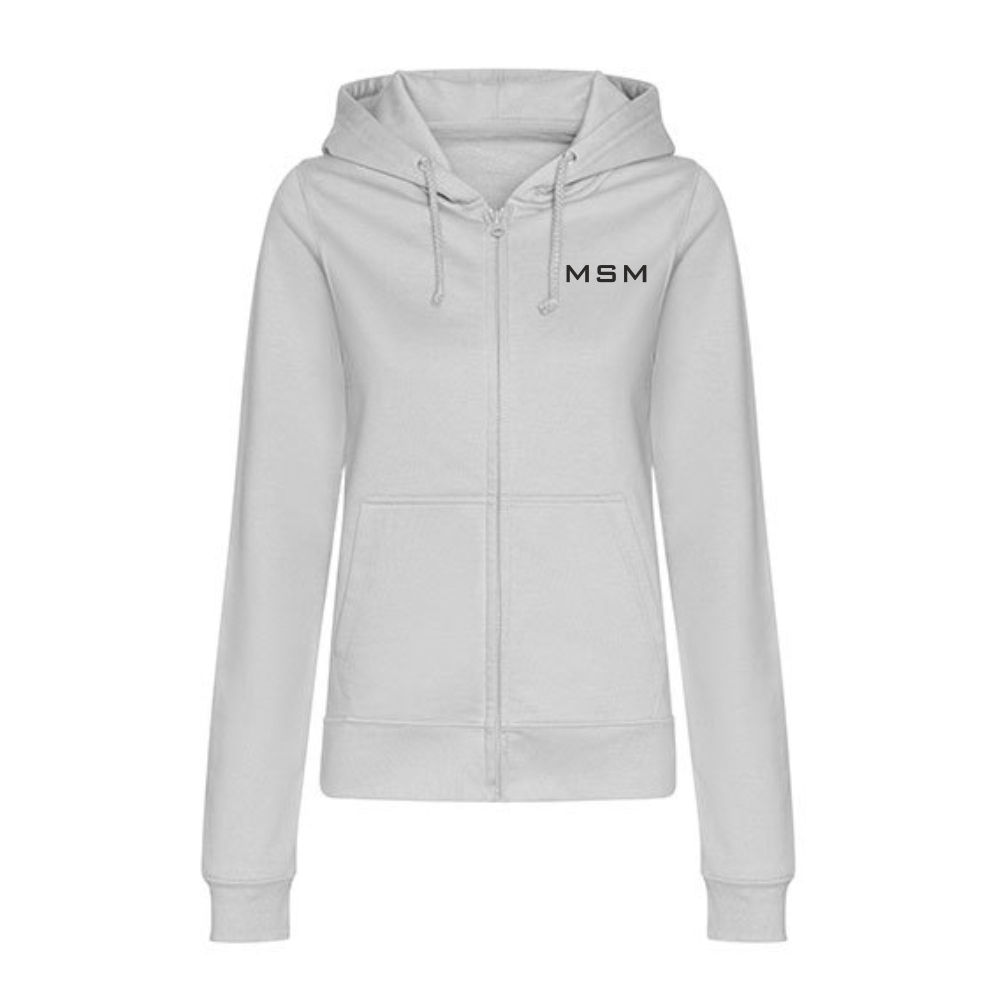 MSM Damen Sweatjacke hellgrau