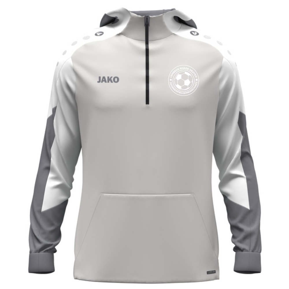 JSG Lembeck Rhade Deuten Kinder Zip Hoodie Dynamic hellgrau-weiß