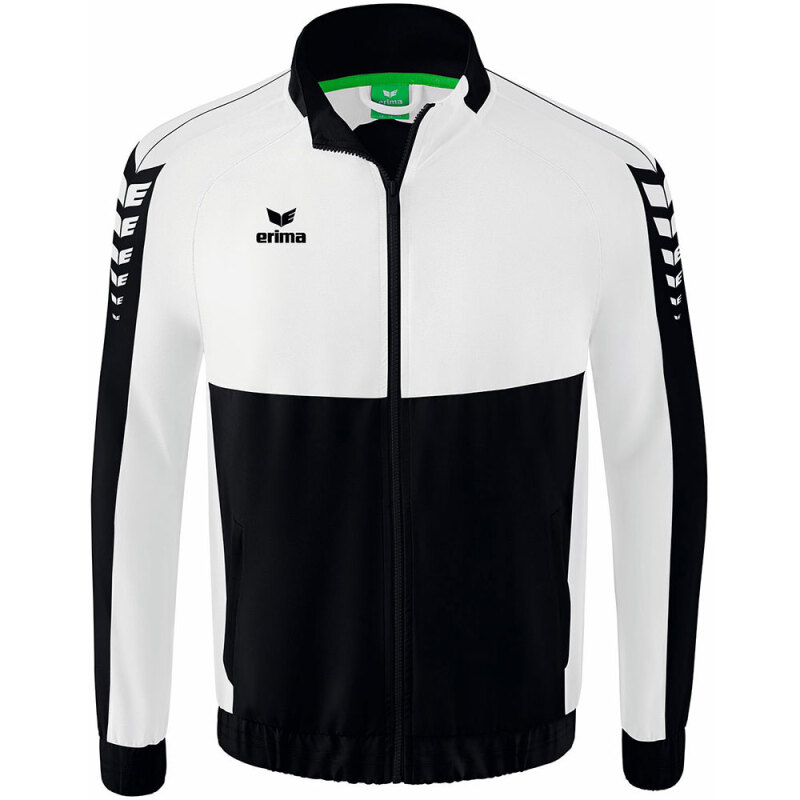 Erima Kinder Präsentationsjacke Six Wings schwarz-weiß