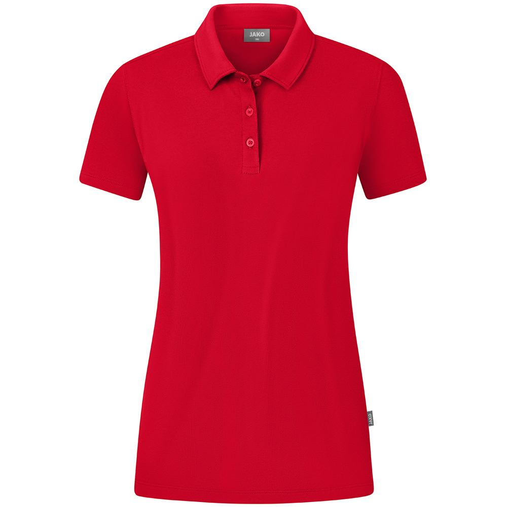 Jako Damen Polo Organic Stretch rot