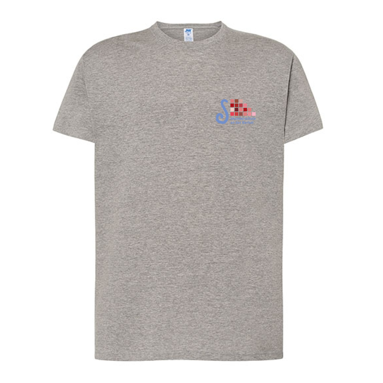 Sekundarschule Vreden Herren Regular Premium T-Shirt Grau Meliert Schul  Logo