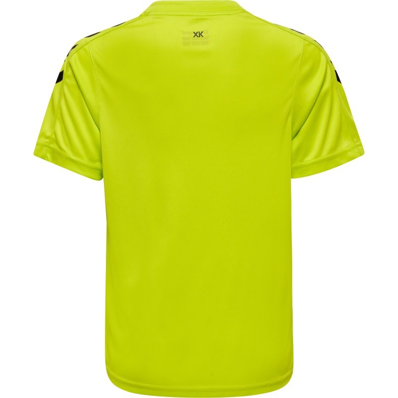 Hummel Hmlcore XK Striped Jersey S/S Kids lime popsicle/black