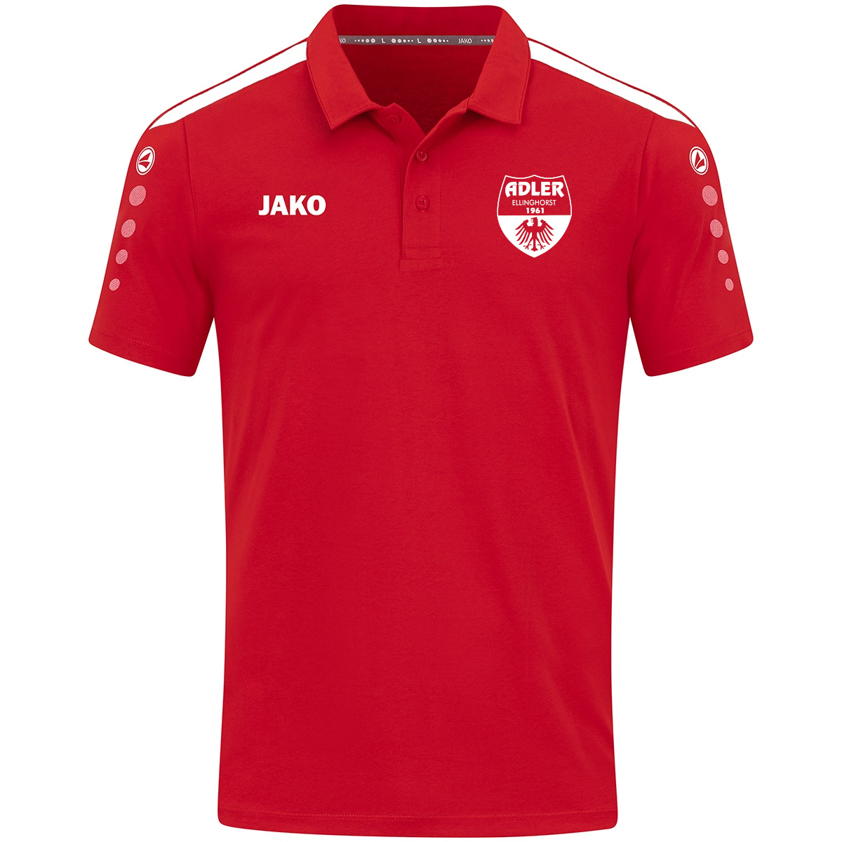 Adler Ellinghorst Herren Polo Power rot-weiß