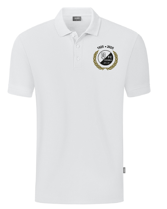 FC Oeding Polo Jako Organic weiß Jubiläumskollektion