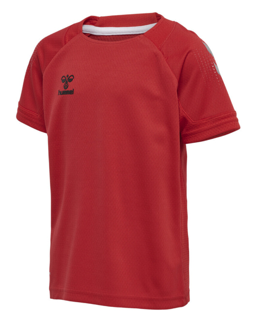 Hummel Hmllead S/S Poly Jersey Kids true red