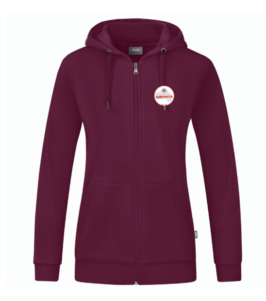 FC Bayern Fanclub Hohenholte Kapuzenjacke Organic Damen maroon