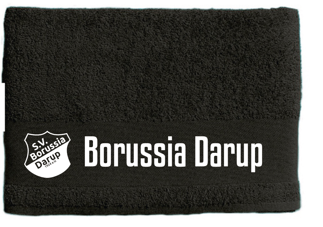 SV Borussia Darup Handtuch 50x100cm schwarz