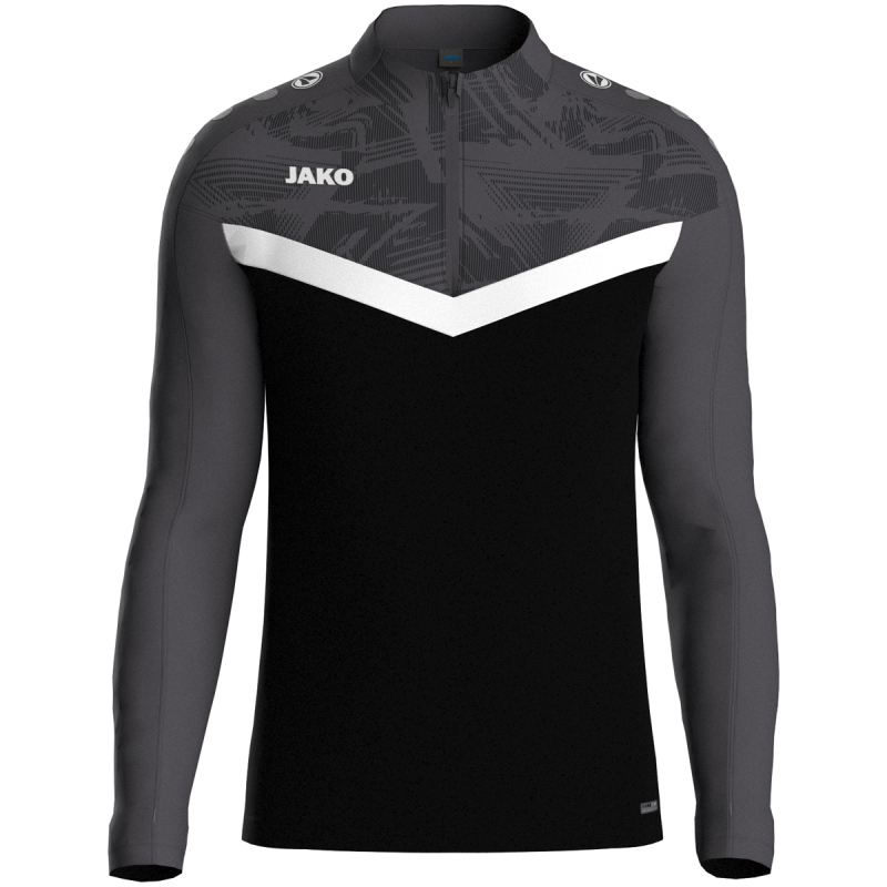 Jako  Ziptop Iconic schwarz/anthrazit