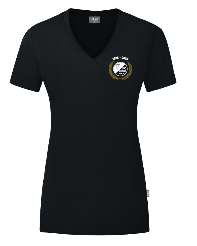 FC Oeding Damen T-Shirt Jako Organic schwarz Jubiläumskollektion