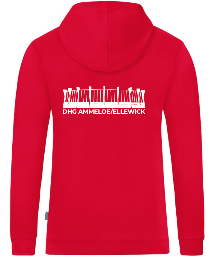 DHG Ammeloe Ellewick Organic Kapuzenhoodie rot