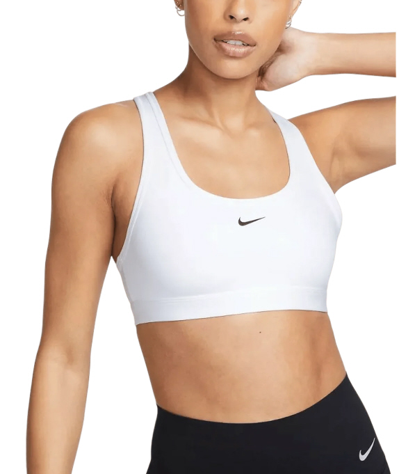 Nike Swoosh Light Support Bra Sport-BH Damen Weiss