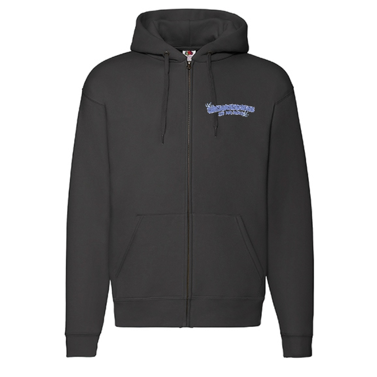Sekundarschule Vreden Herren Premium Hooded Sweat Jacke Schwarz Splash Logo