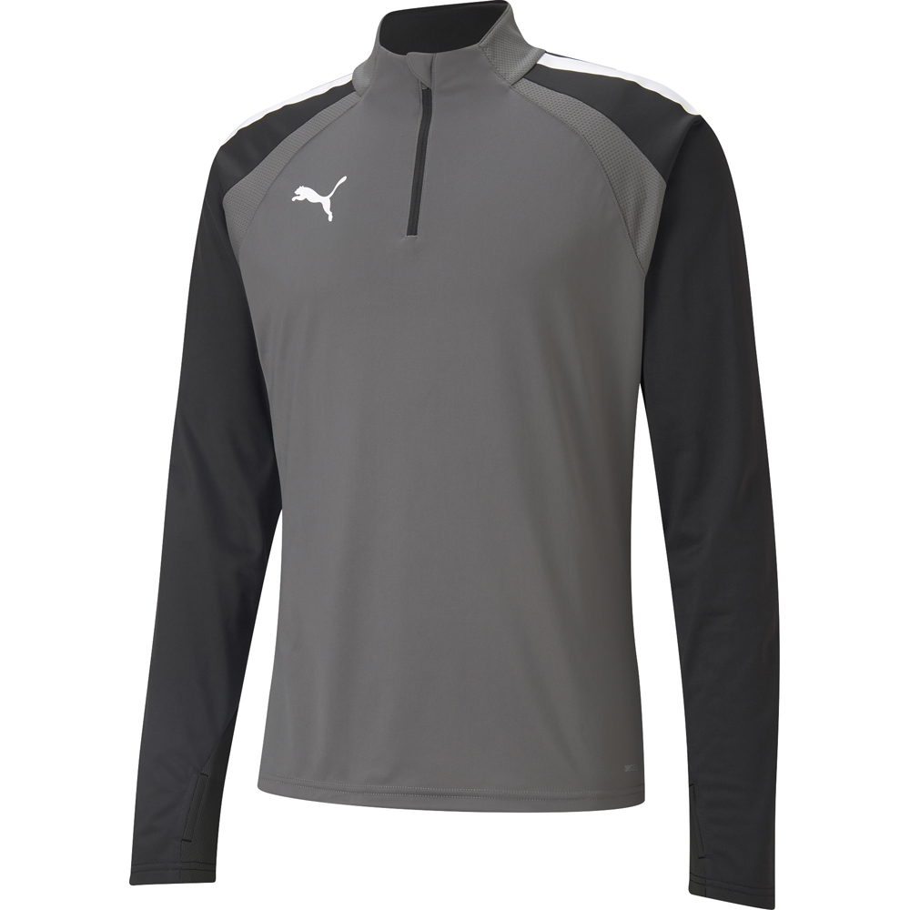 Puma Kinder 1/4 Zip Top teamLIGA grau-schwarz