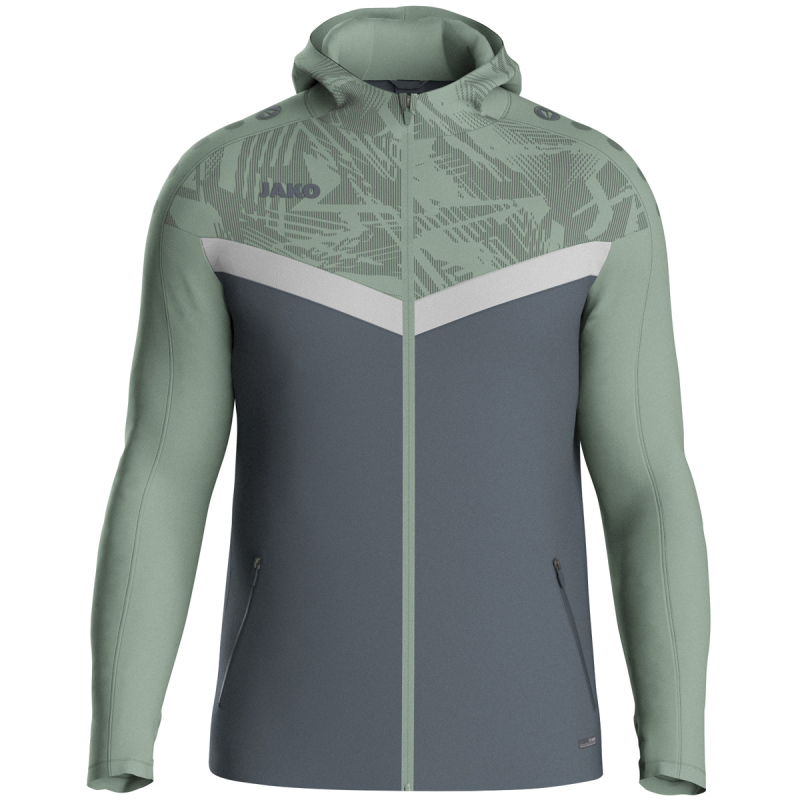 Jako  Kapuzenjacke Iconic  anthra light/mintgrün/soft grey