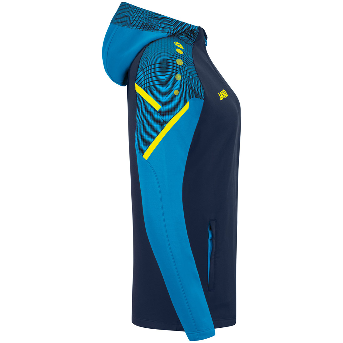 Jako Damen Kapuzenjacke Performance blau
