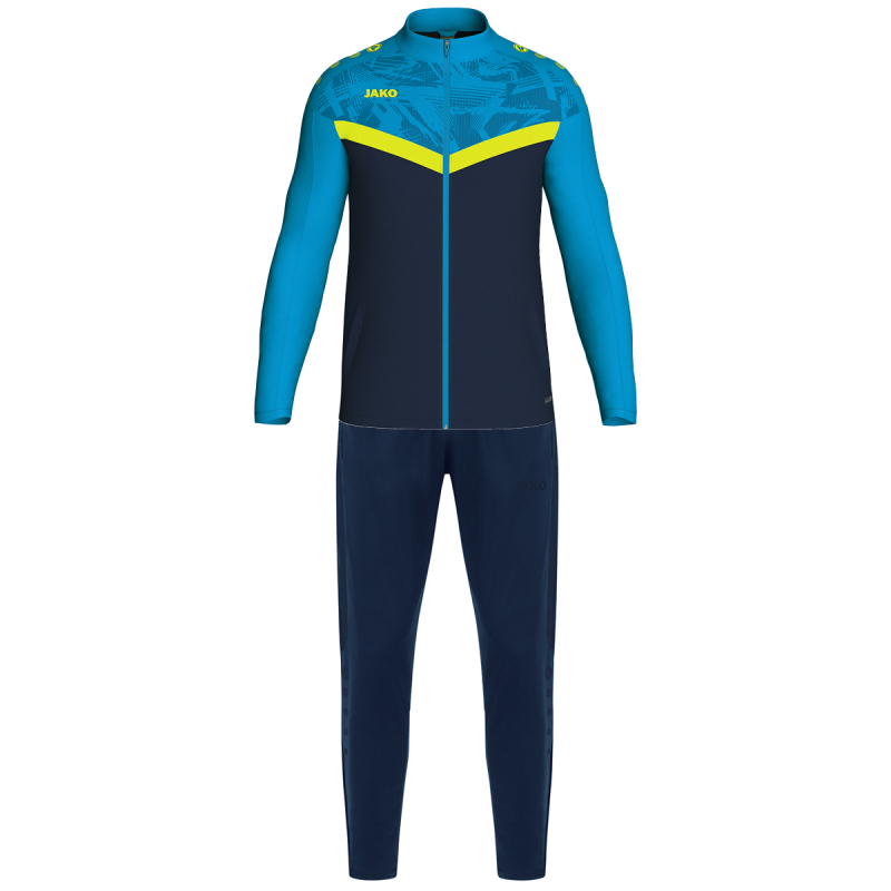 Jako Kinder Polyesteranzug Iconic marine-jako blau-neongelb