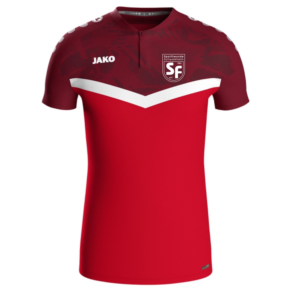 SF Schwaikheim Jako Polo Iconic rot/weinrot