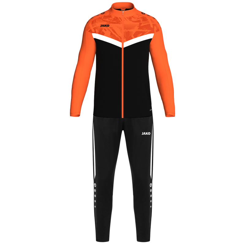 Jako Polyesteranzug Iconic schwarz-neonorange