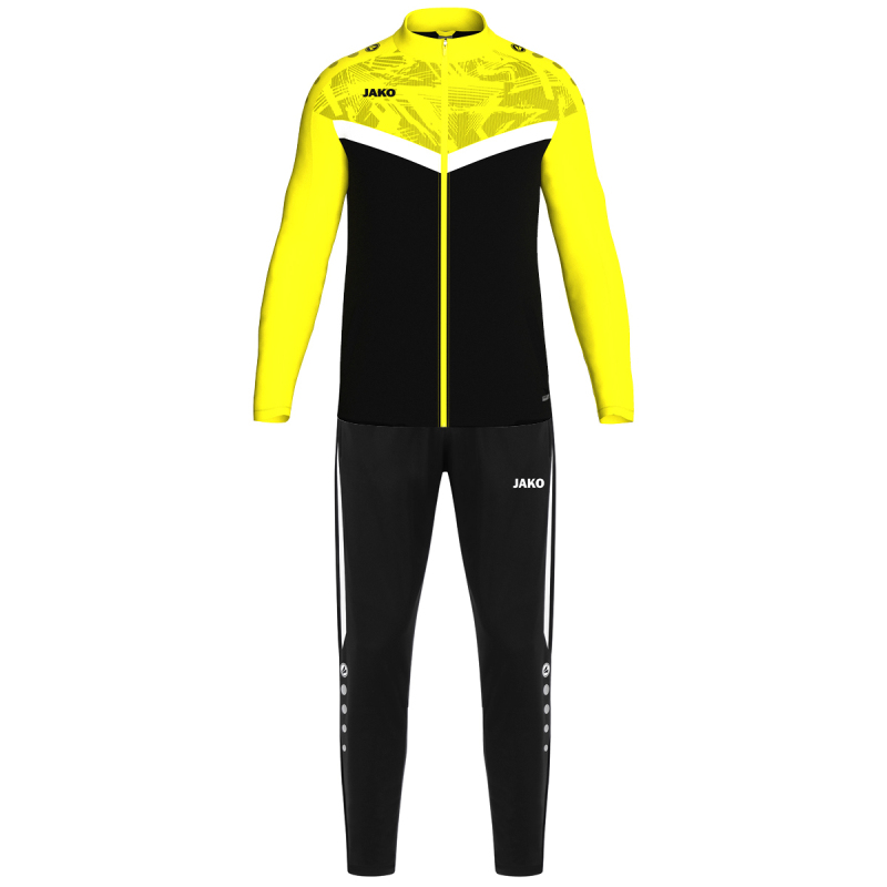 Jako Polyesteranzug Iconic schwarz-soft yellow