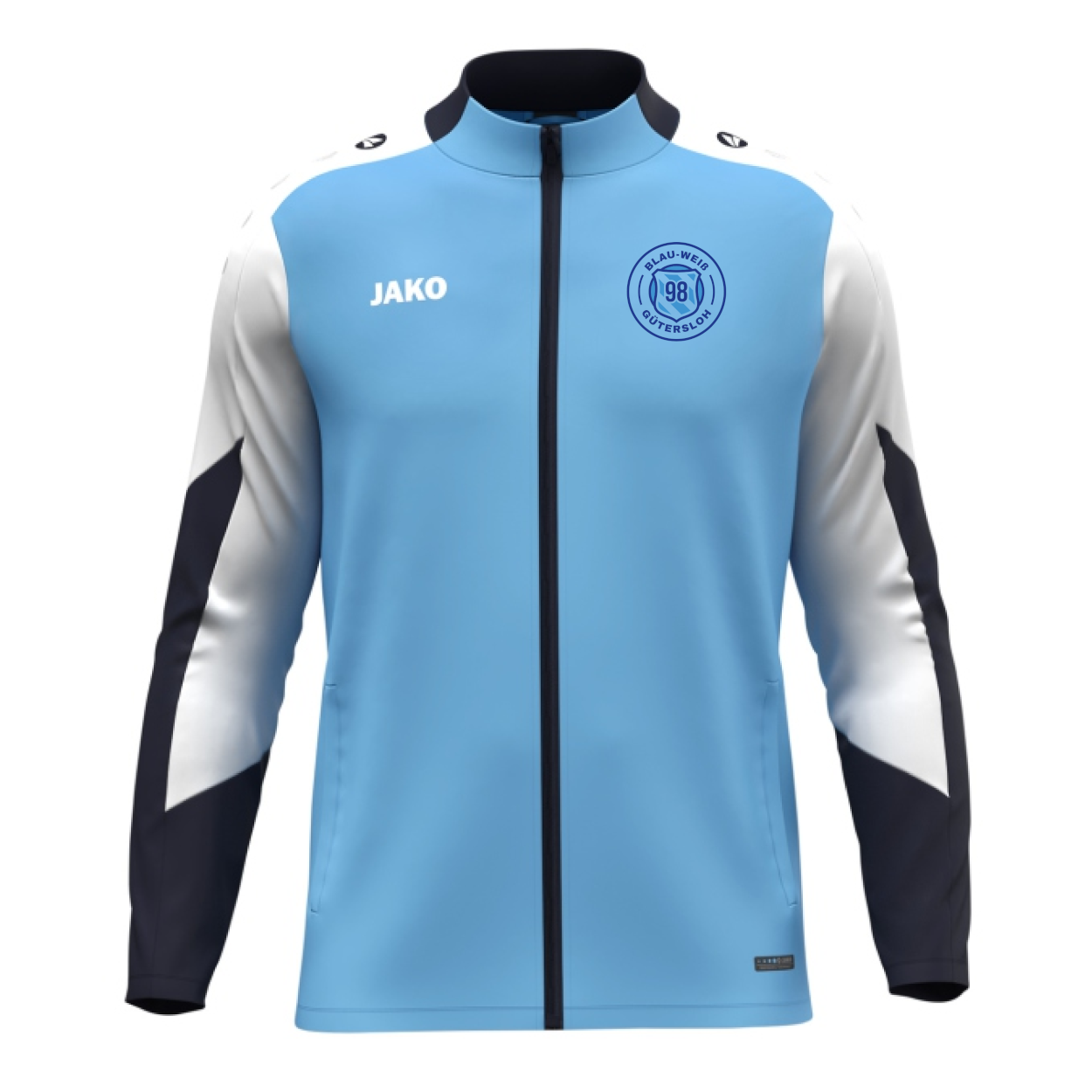 Blau-Weiß 98 Gütersloh Herren Polyesterjacke Dynamic hellblau-weiß