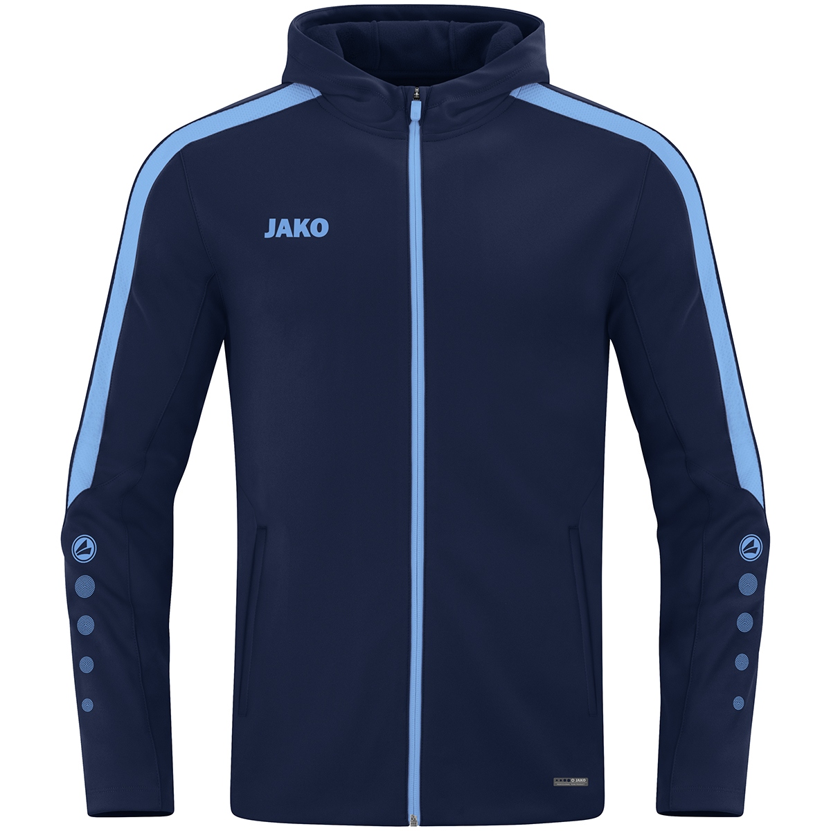 Jako Herren Kapuzenjacke Power marine/skyblue