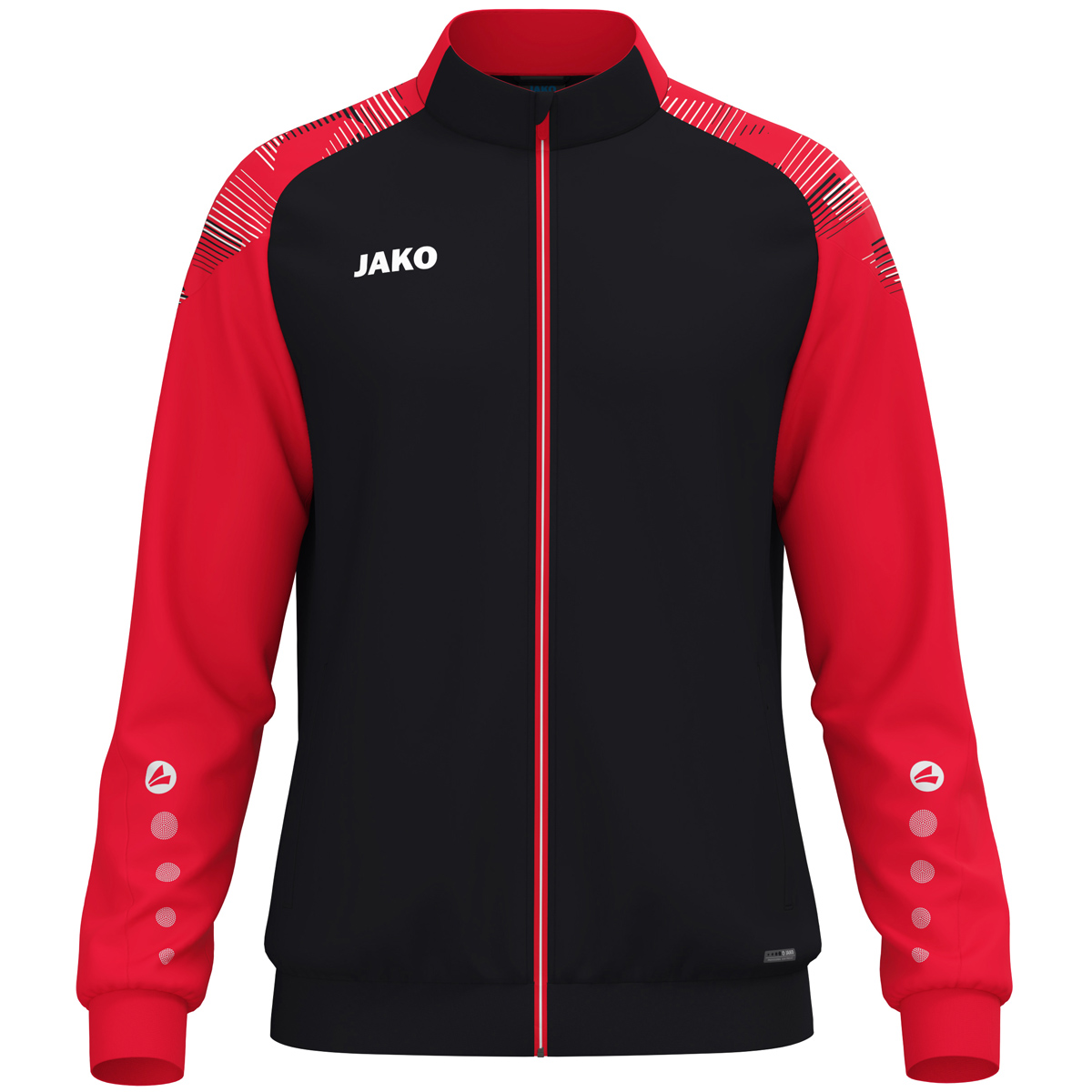 Jako Polyesterjacke Sonic schwarz/rot