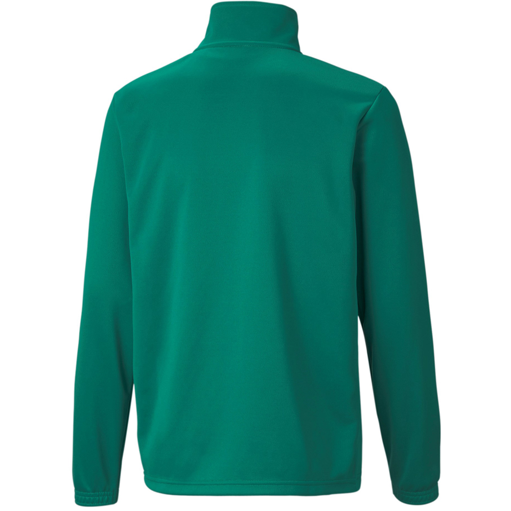 Puma Kinder 1/4 Zip Top teamRISE grün-weiß