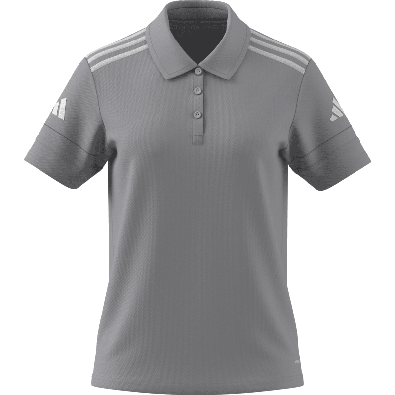 Adidas Damen Polo-Shirt Squadra 25 team light grey-white