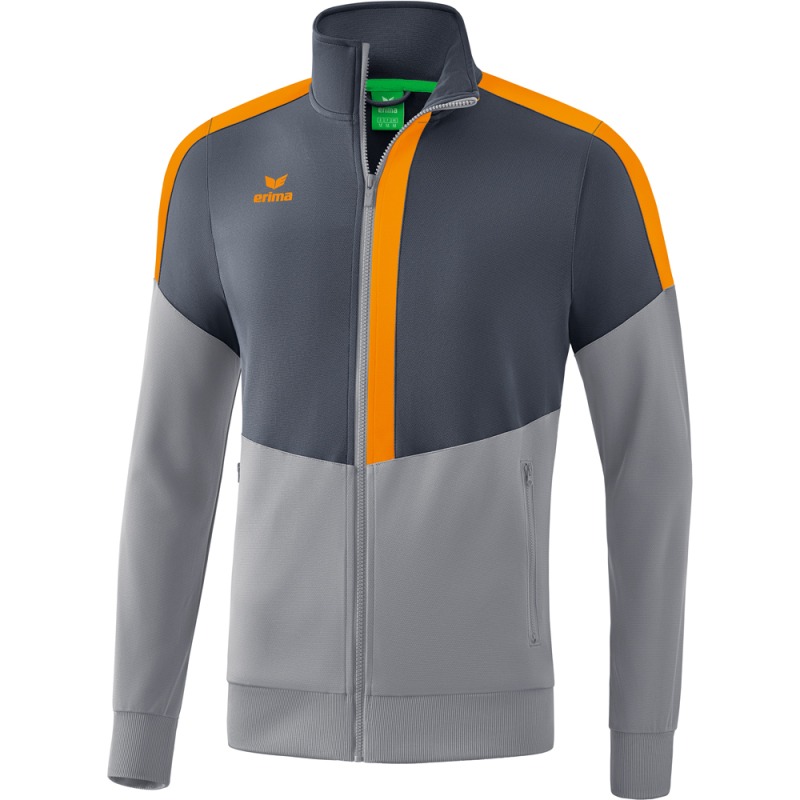 Erima Kinder Trainingsjacke Squad grau-orange