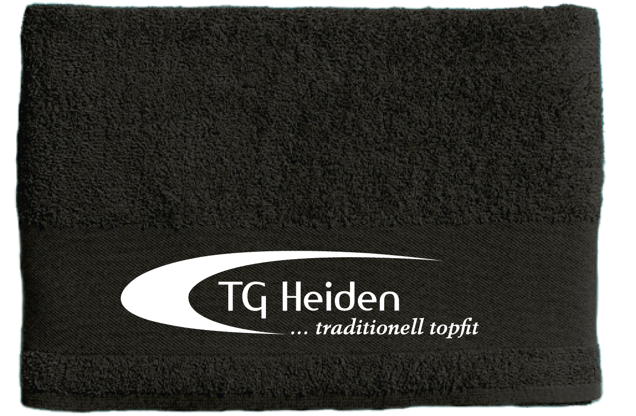 TG Heiden Handtuch schwarz 50x100cm