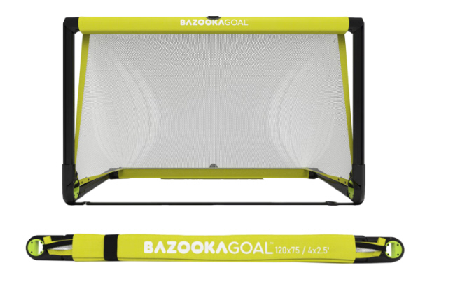 Bazookagoal Teleskoptor | 120x75 Schwarz Gelb