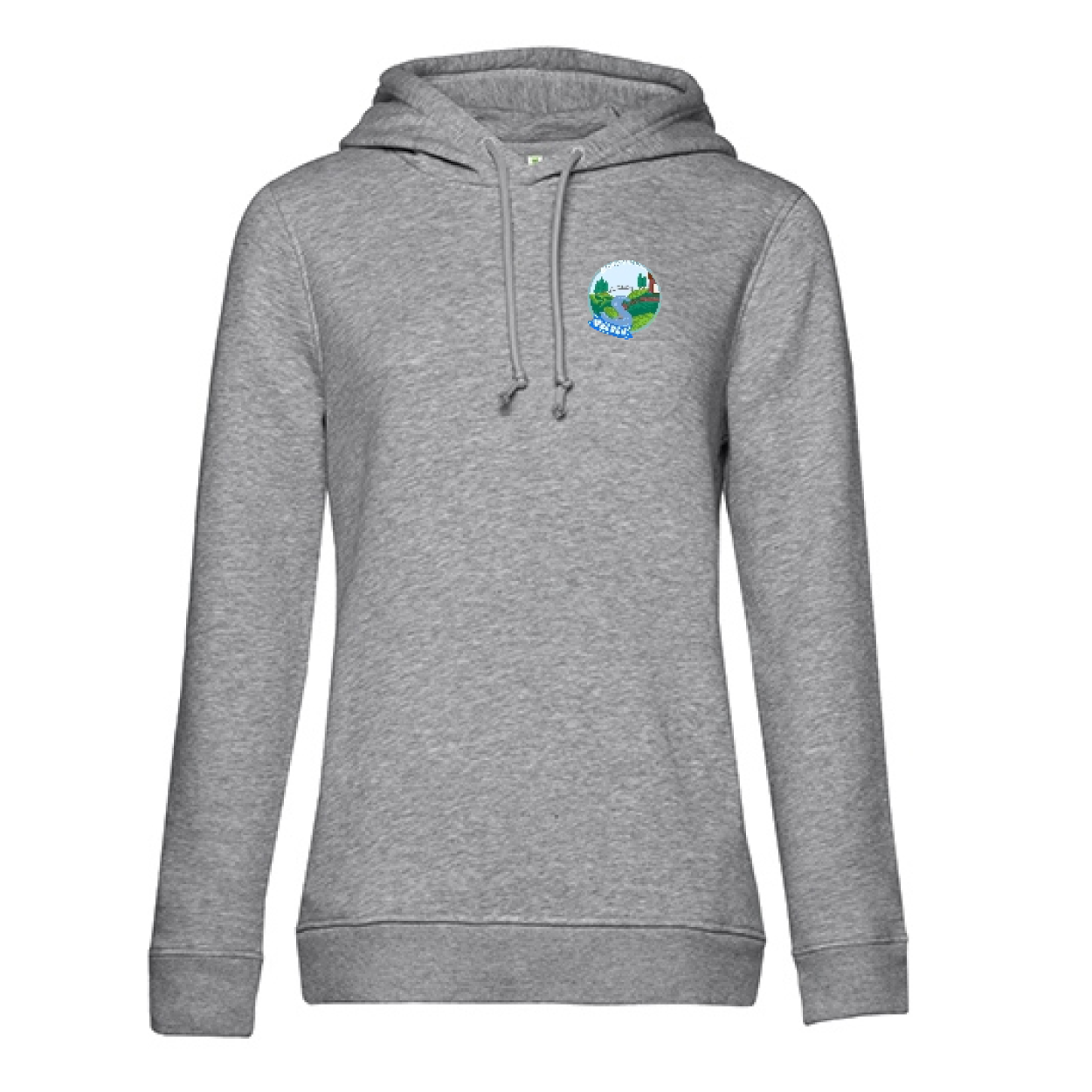 Sekundarschule Vreden Damen Hooded Sweat Hellgrau Berkel Logo