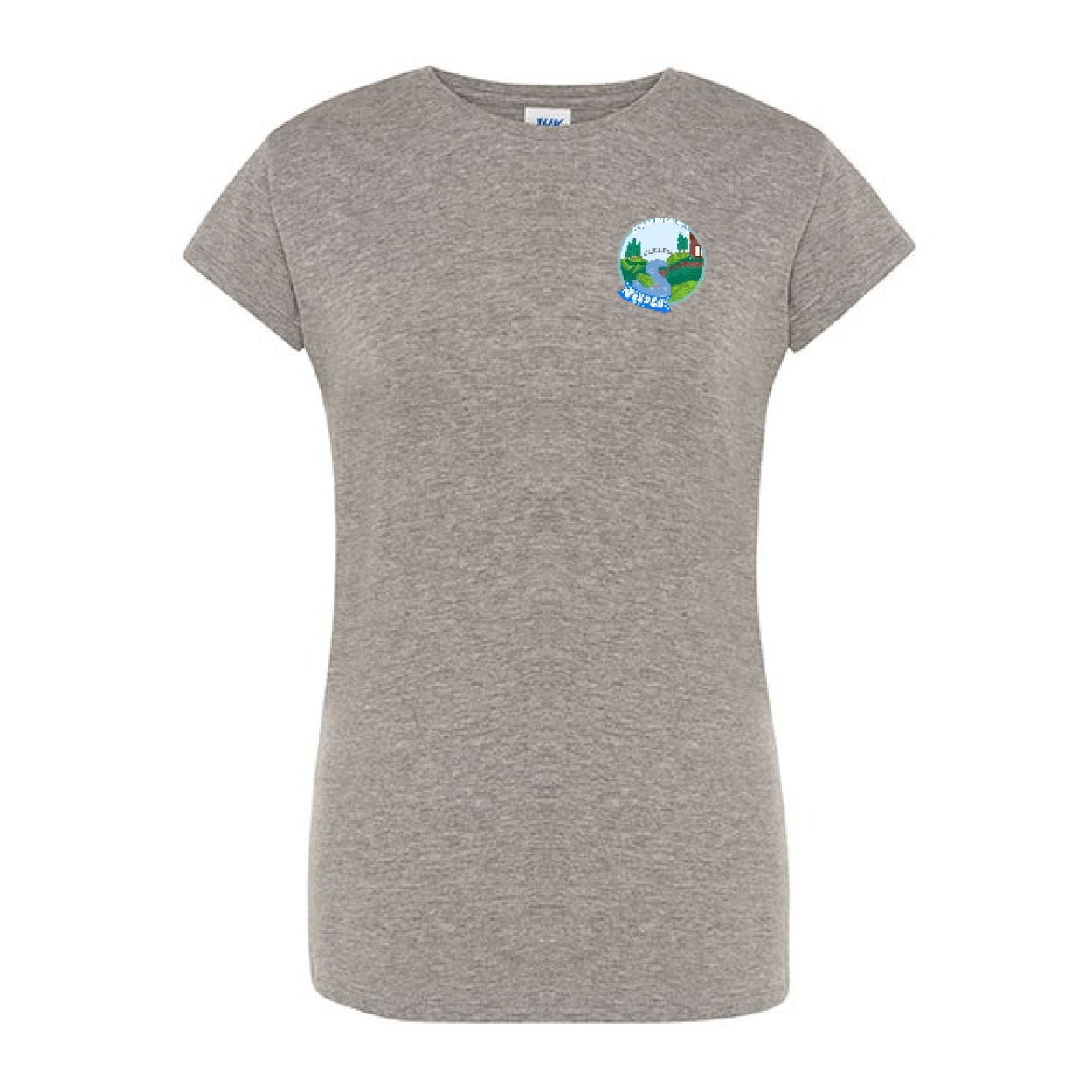 Sekundarschule Vreden Damen Regular Premium T-Shirt Grau Meliert Berkel Logo