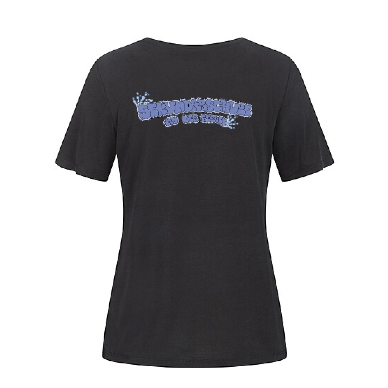 Sekundarschule Vreden Damen Regular Premium T-Shirt Schwarz Splash Logo