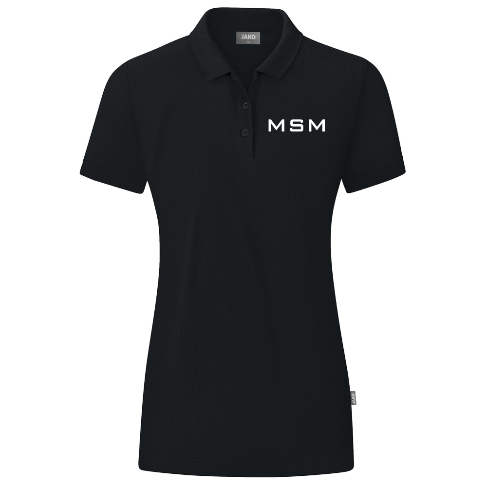 MSM Damen Polo Organic schwarz