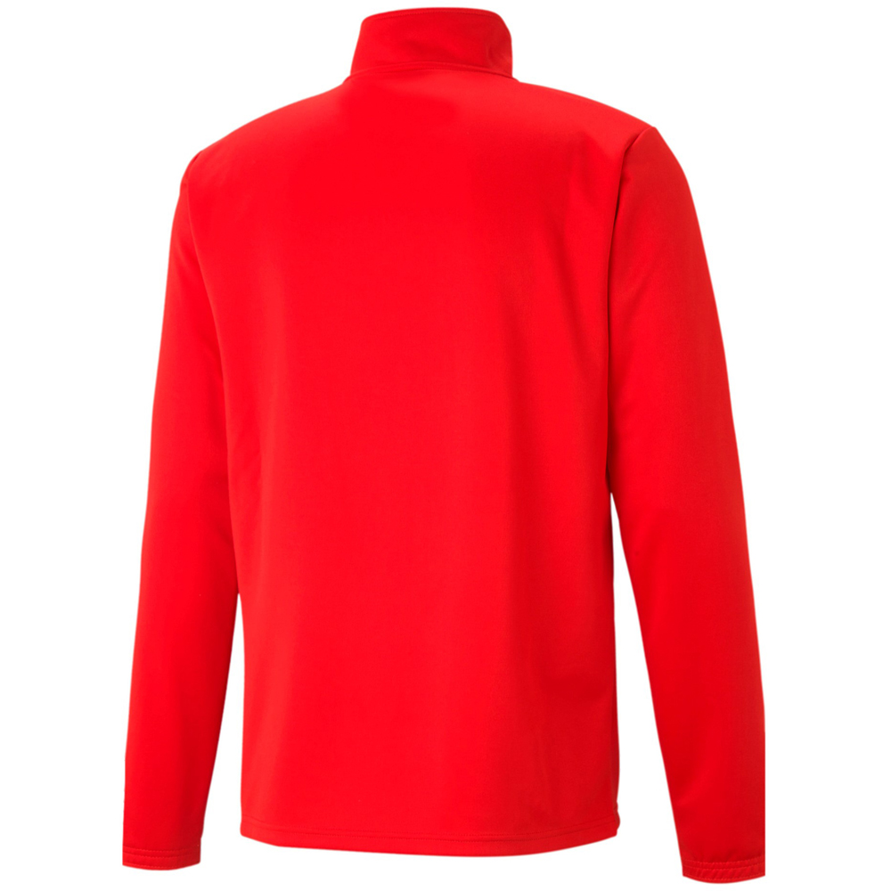 Puma 1/4 Zip Top teamRISE rot-weiß