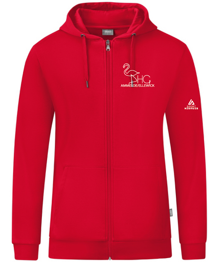 DHG Ammeloe Ellewick Organic Kapuzenjacke rot
