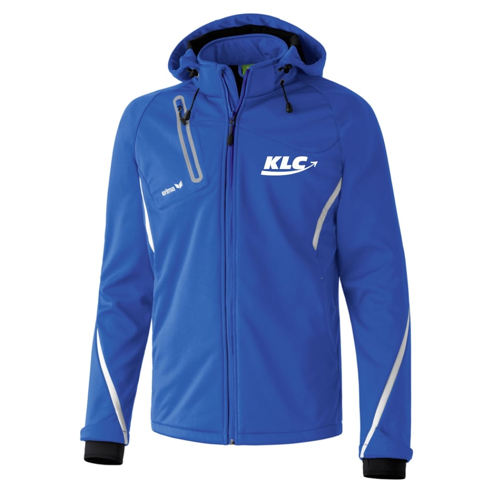 Korschenbroicher Leichtathletik Club Softshelljacke Function blau-silber