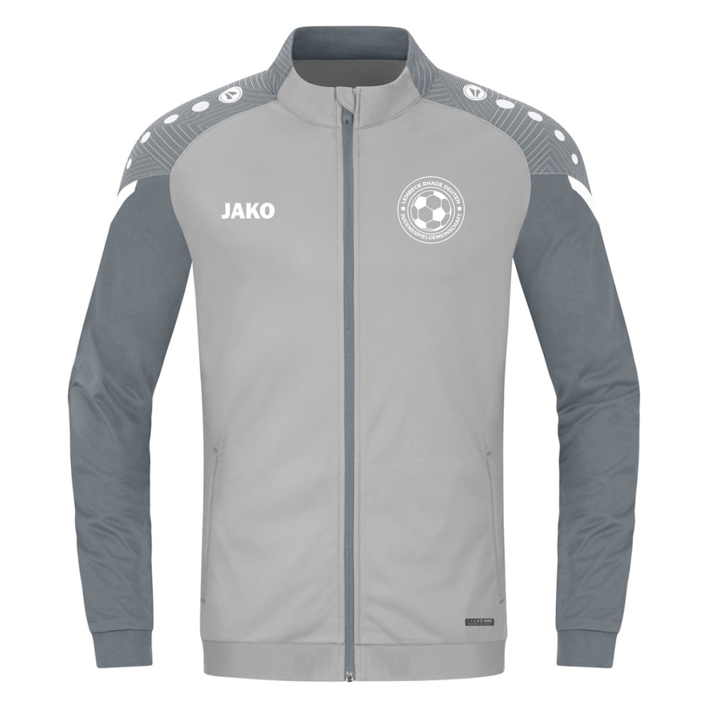 JSG Lembeck Rhade Deuten Kinder Performance Polyesterjacke grau-weiß