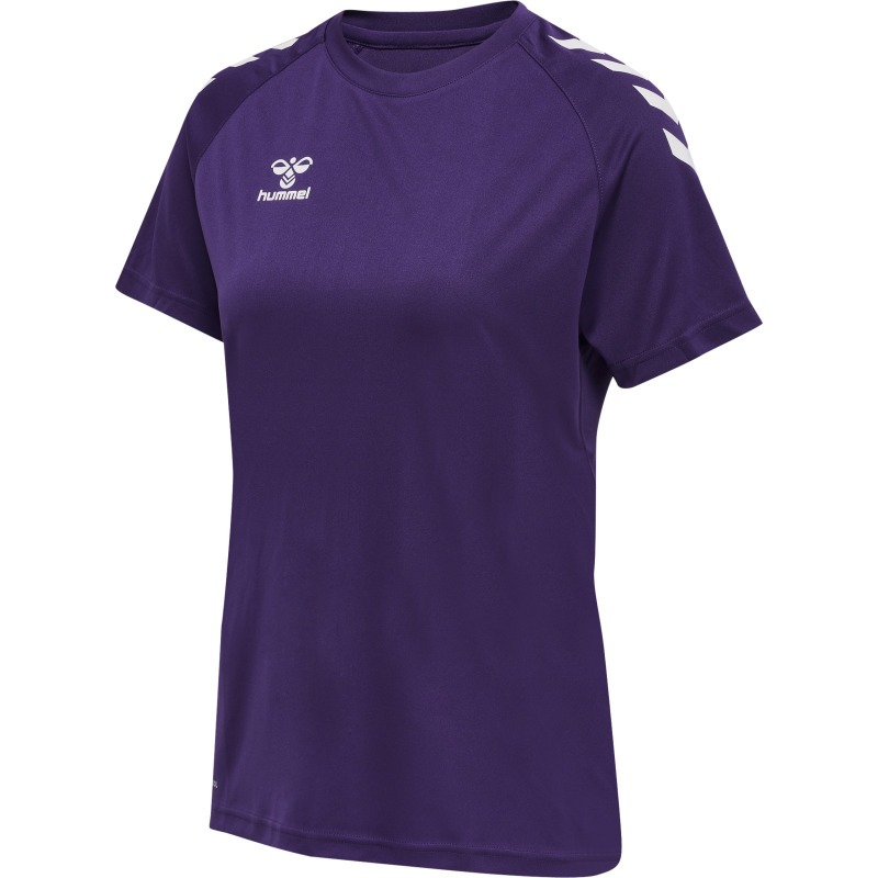 Hummel Hmlcore XK Core Poly Tee  S/S Woman acai/white