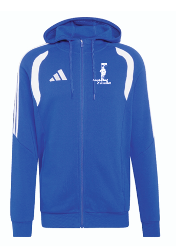S04 Fanclub Asbeck auf Schalke Fullzip Hoodie Tiro 26 blau