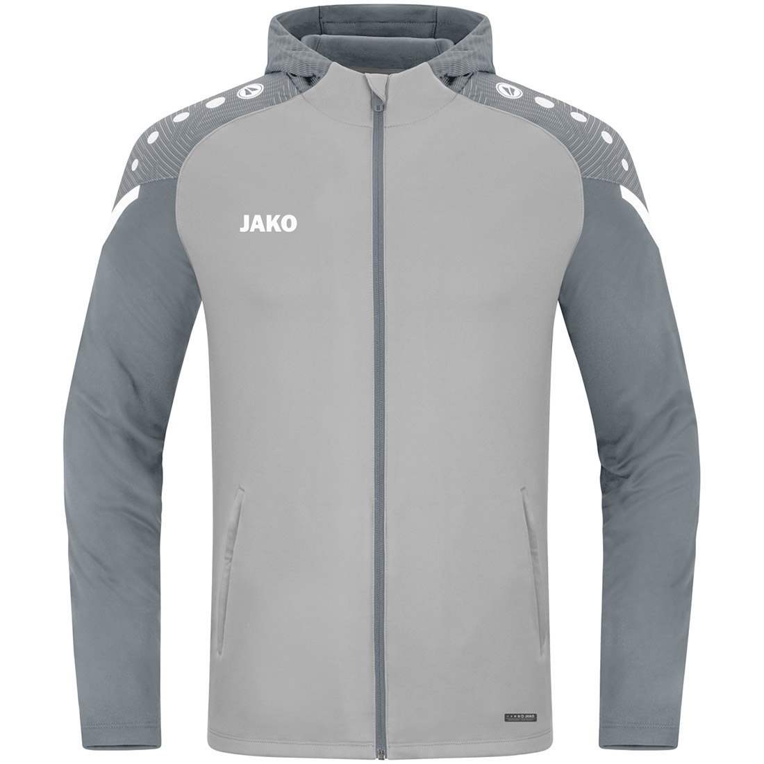 Jako Herren Kapuzenjacke Performance grau
