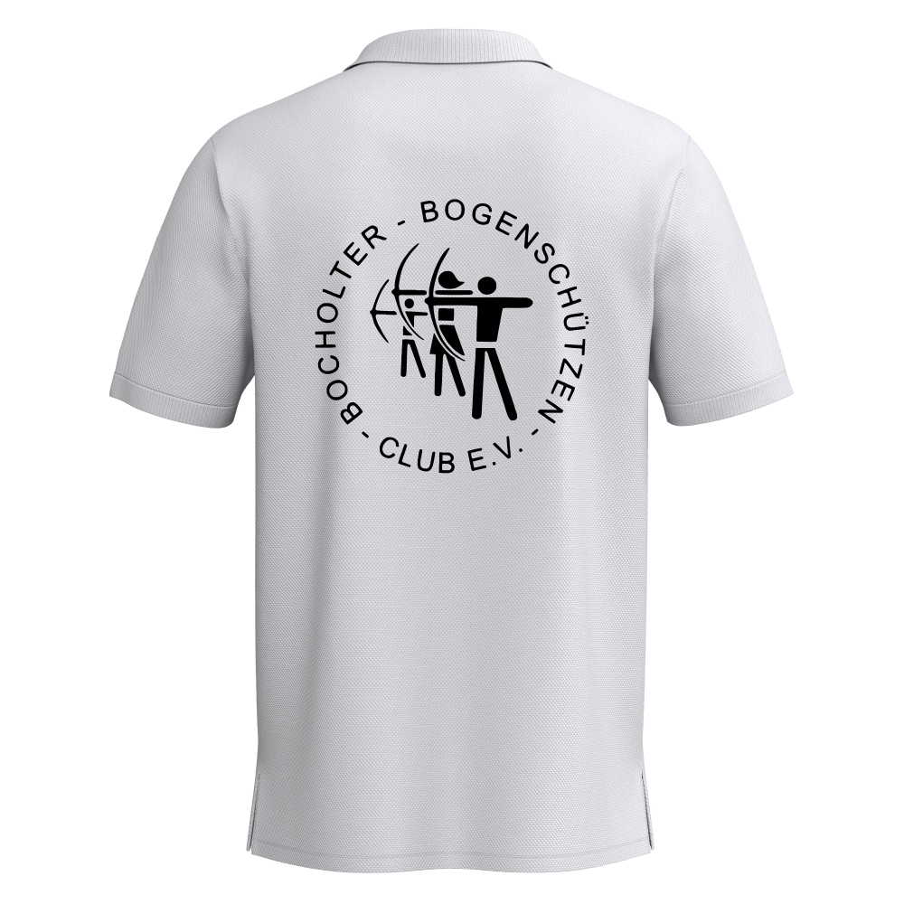 Bocholter Bogenschützen TS Polo Herren new white