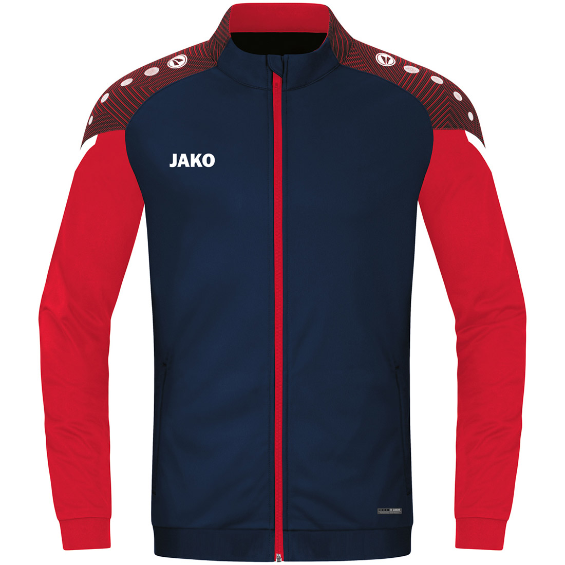 Jako Kinder Polyesterjacke Performance blau-rot
