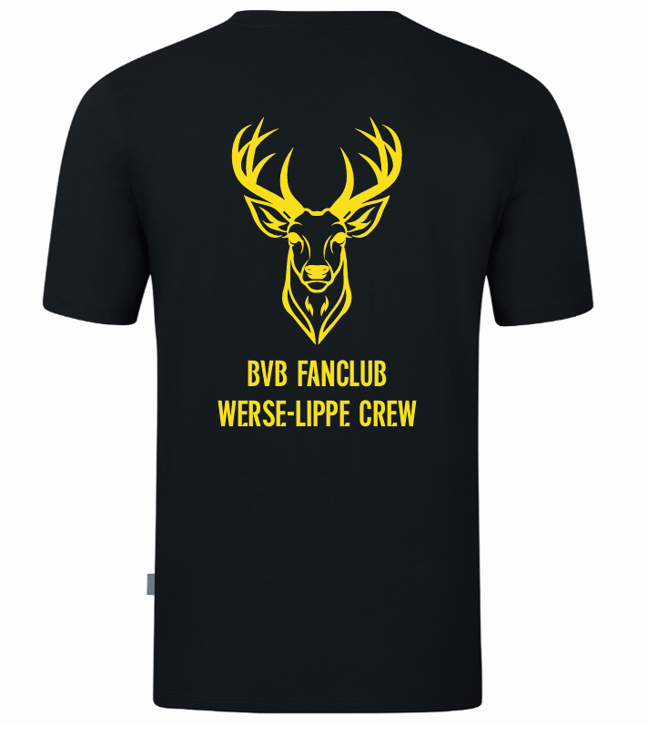 Werse Lippe Crew T-Shirt Organic schwarz
