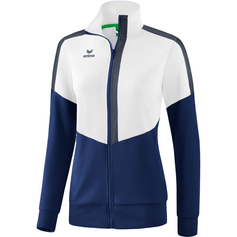 Erima Damen Trainingsjacke Squad weiß-blau-grau