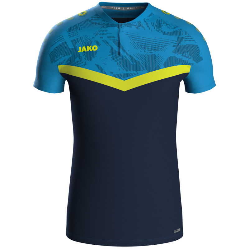 Jako  Polo Iconic marine/JAKO blau/neongelb