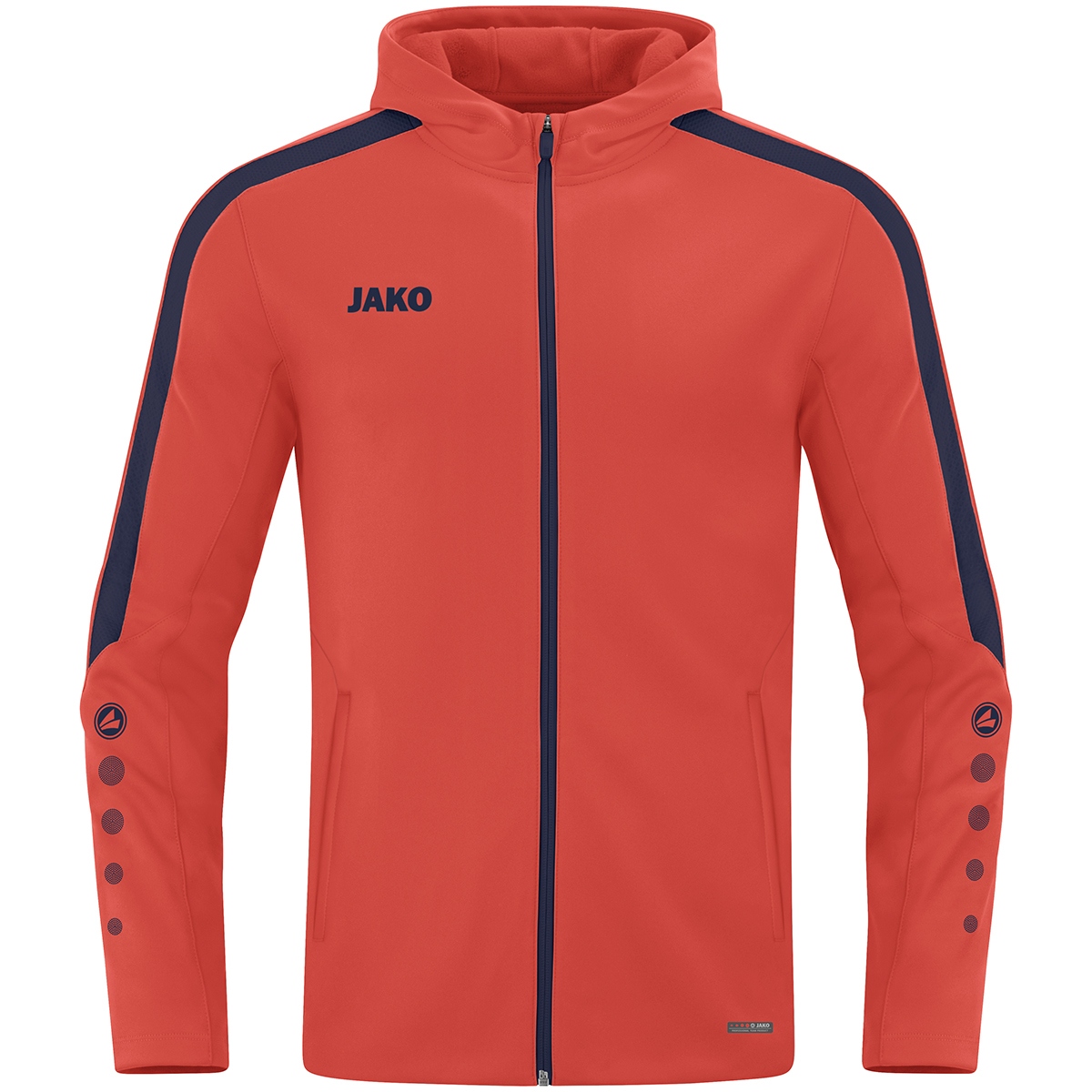 Jako Damen Kapuzenjacke Power flame/marine